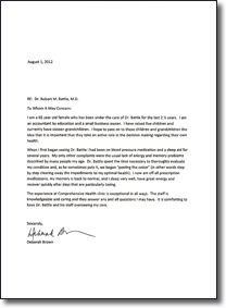 Testimonial Letter - Brown