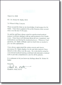 Testimonial Letter - Holt